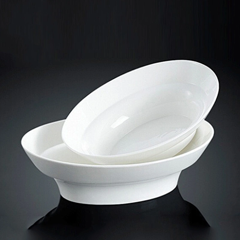 P&T ceramics factory,porcelain oval soup bowls  white soup bowls