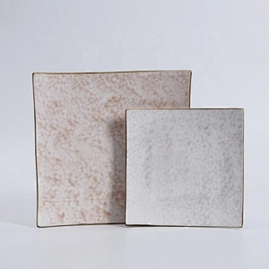 hot sale hotel restaurant dishwasher safe dessert white porcelain ceramic square plates
