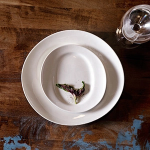 P&T Royal Ware glazed round edge ceramic deep stoneware porcelain soup plate for restaurant