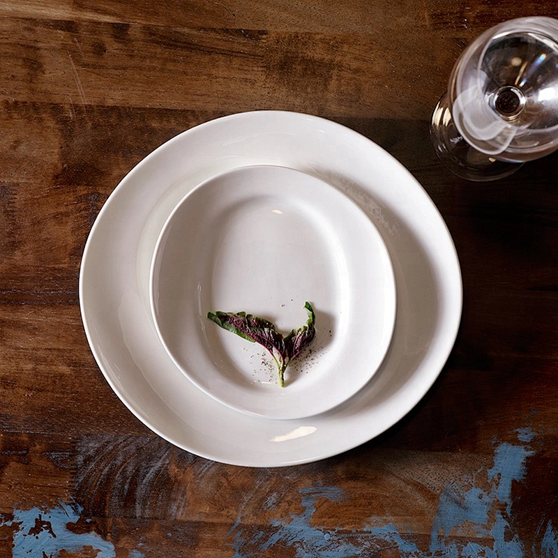 P&T Royal Ware glazed round edge ceramic deep stoneware porcelain soup plate for restaurant