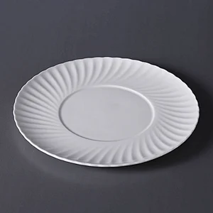 Nordic White Bone China Hotel Restaurant Tableware Dinner Plates Sets Dinnerware Ceramic