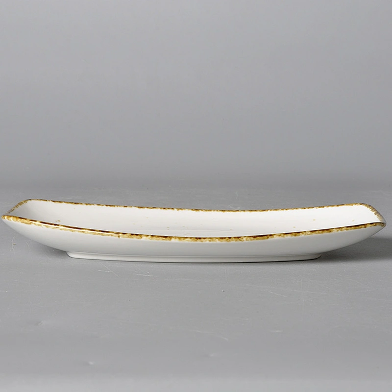 P&T hotel supplies porcelain unique design fine porcelain plates sets dinnerware ceramic,ceramic plate for wedding party