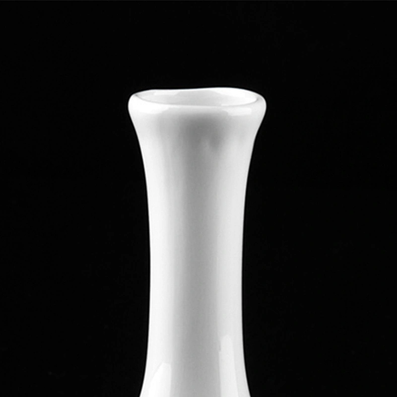 P&T Royal Ware Wholesale White Porcelain Ceramic Flower Vase for Dining Table