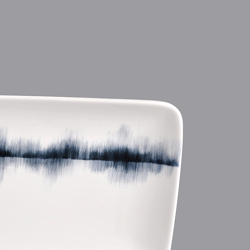wholesale glazed rectangle crockery porcelain japanese ceramic plates sushi restaurant