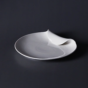 Royal Ware Round White Porcelain Catering Plates Ceramic Dinner Plates Sets Dinnerware for Restaurant