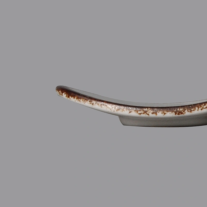 wholesale oval porcelain ceramic chopstick stand rest holder