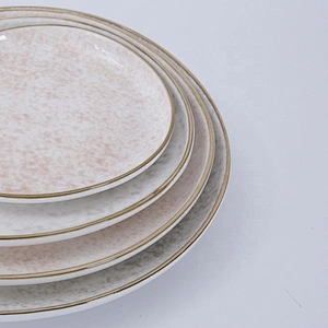 wholesale chinaware restaurant plate dining porcelain wedding ceramic charger plates