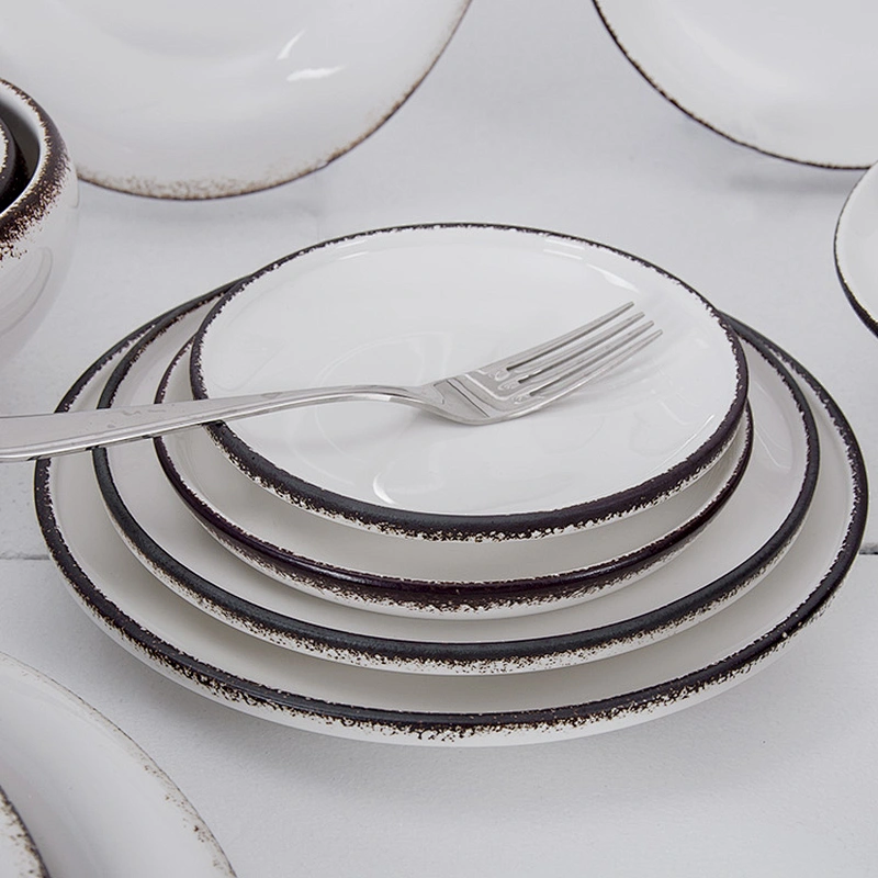 Wholesale Crokery Restaurant Tableware Porcelain Hotel and Restaurant Plates