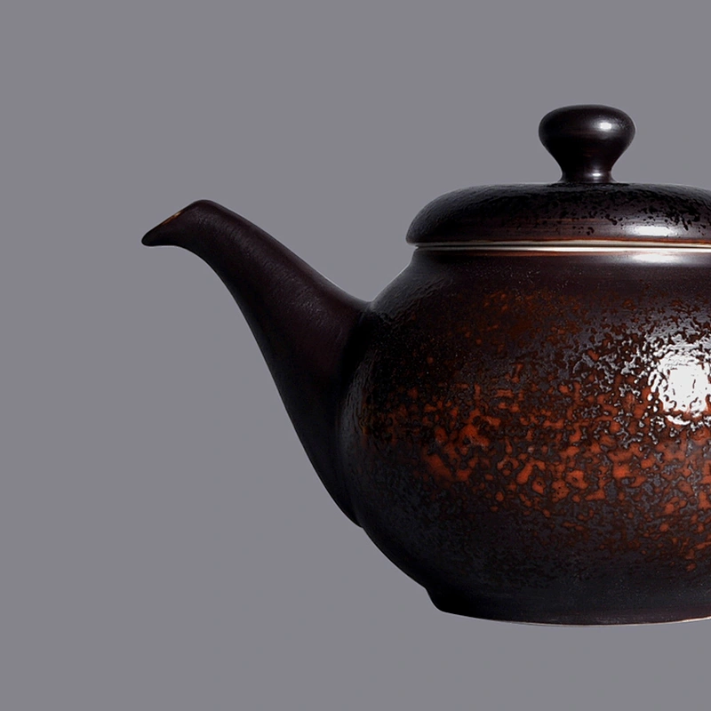 wholesale japan brown matte glazed china ware ceramic porcelain restaurant coffee tea pots
