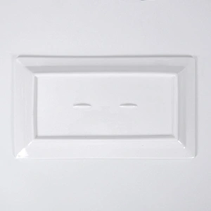 Factory Wholesale Price Restaurant Ceramic Rectangle Plates and Dishes Porcelain Sushi Plate for Sale