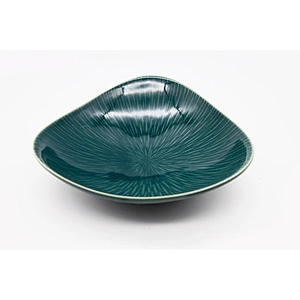 Factory Direct Supply Dinnerware Bowl with Spoon Whole Sale Dark Blue Ceramic On Glaze Bowl