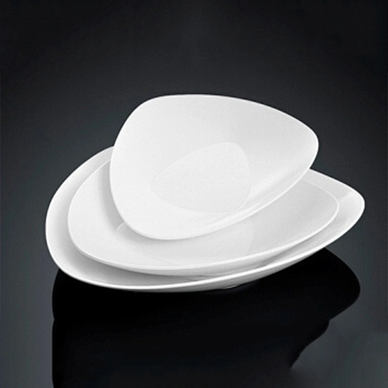 P&T porcelain factory triangular plates ,deep plates, salad plates