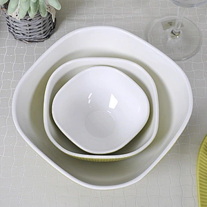 Factory Direct Wholesale Hotel and Restaurant Ceramic Porcelain Serving Bowls for Salad, Side Dishes, Soup