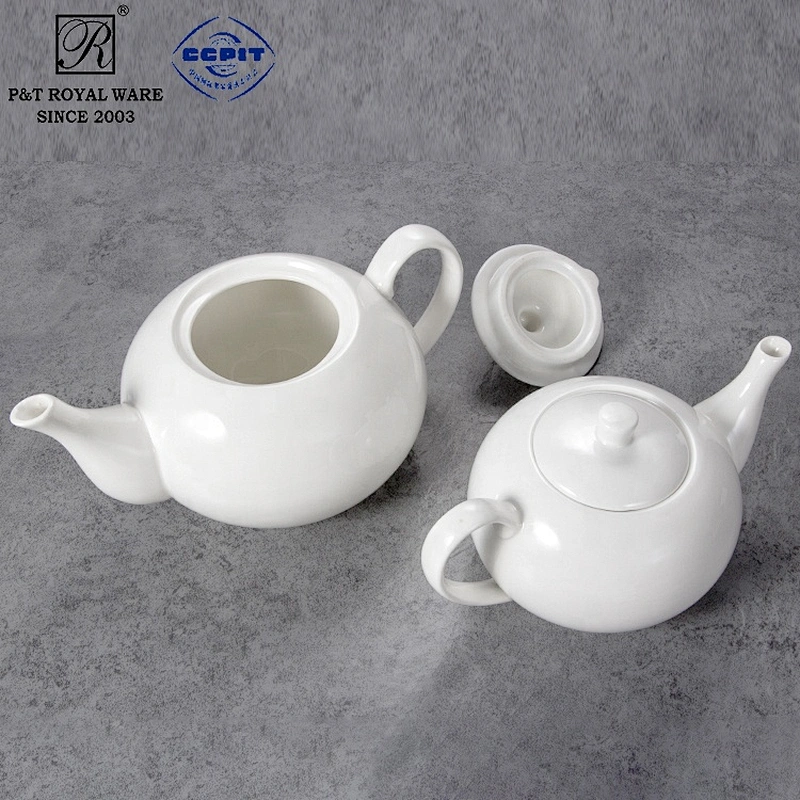 P&T royal ware star hotel restaurant airlines tea and porcelain coffee pot set cafe tea pot ceramic coffee pot for cafe use