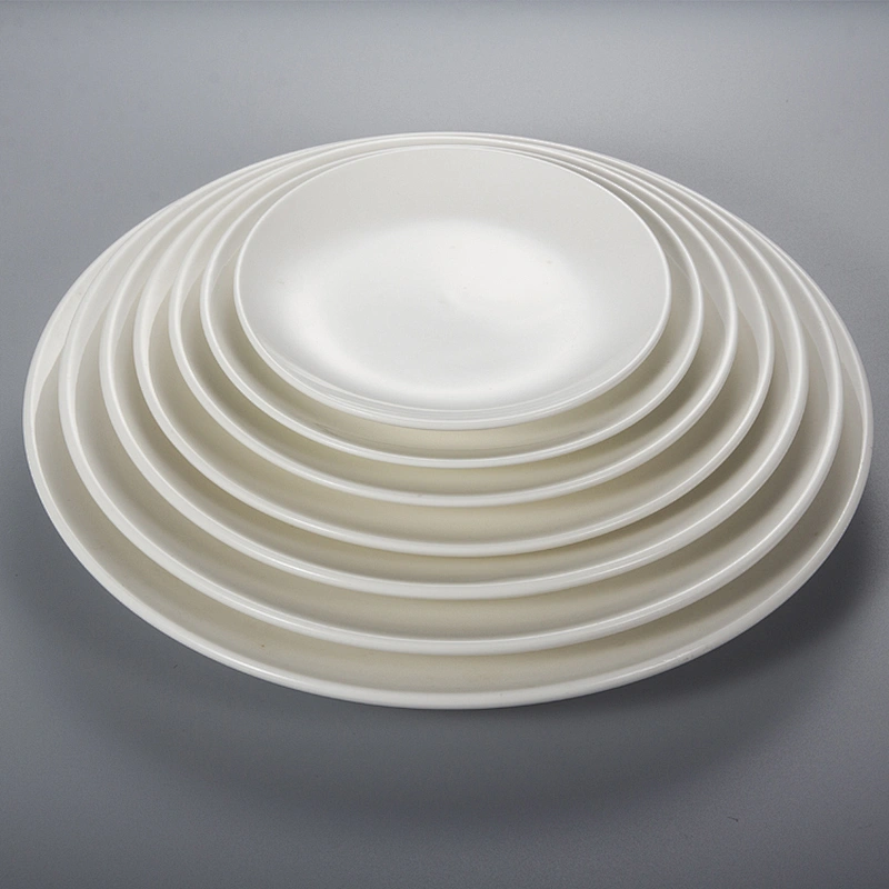 wholesale standard size porcelain banquet buffet hall hotel restaurant wedding kitchen ceramic dinner plate sets