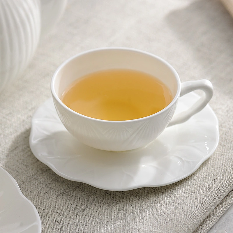 Restaurant Afternoon Tea Cup Saucer Set bone china tea sets and fruit dessert plate