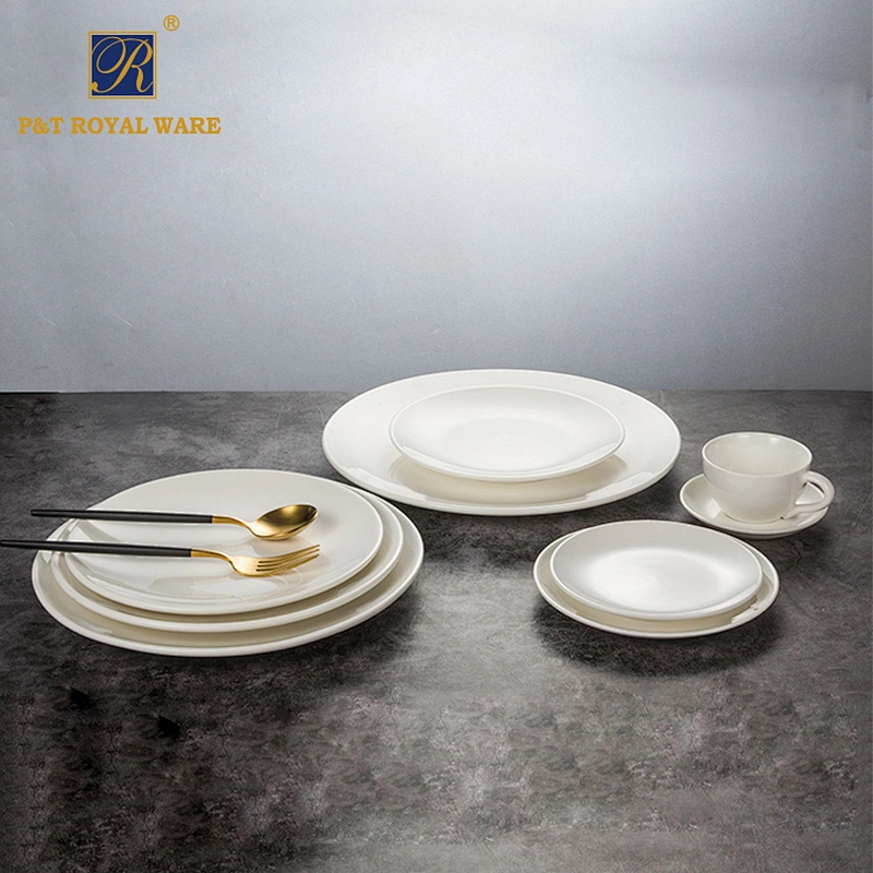 7 inch round ceramic porcelain plate dinnerware