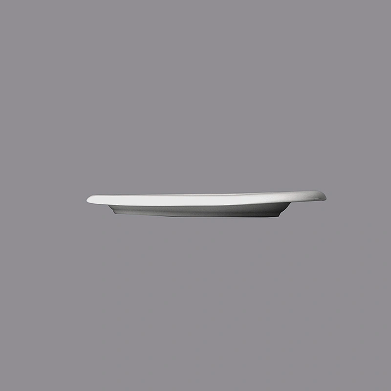 wholesale glazed oval white hotel restaurant ceramic plates restaurant porcelain dinner set