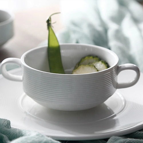 wholesale porcelain ceramic luxury white restaurant plates small soup bowls for weddings