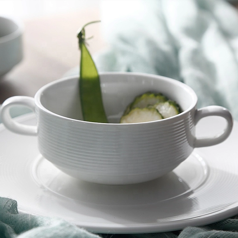 wholesale porcelain ceramic luxury white restaurant plates small soup bowls for weddings