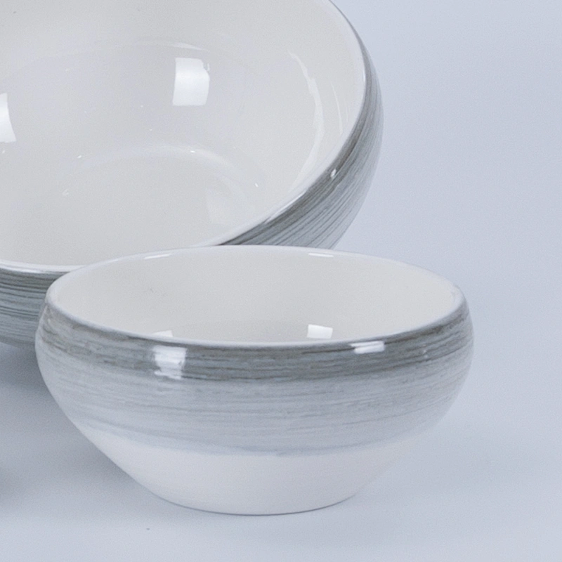 P&T Royal Ware factory custom printed high quality ceramic ramen soup salad bowl