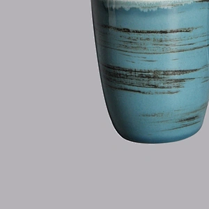 wholesale custom personalized blue color glazed  porcelain ceramic tea coffee mug with handle