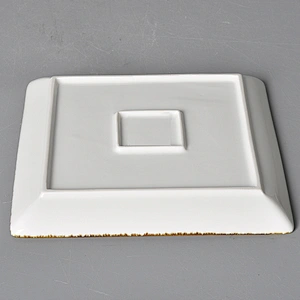 P&T Royal Ware Hot Sale Good Quality Table Top  Square Ceramic Porcelain Restaurant Dinner Plates Dessert Plate Side Plate
