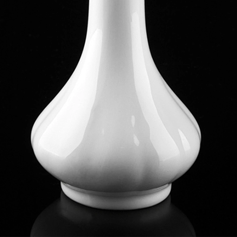 P&T Royal Ware Wholesale White Porcelain Ceramic Flower Vase for Dining Table
