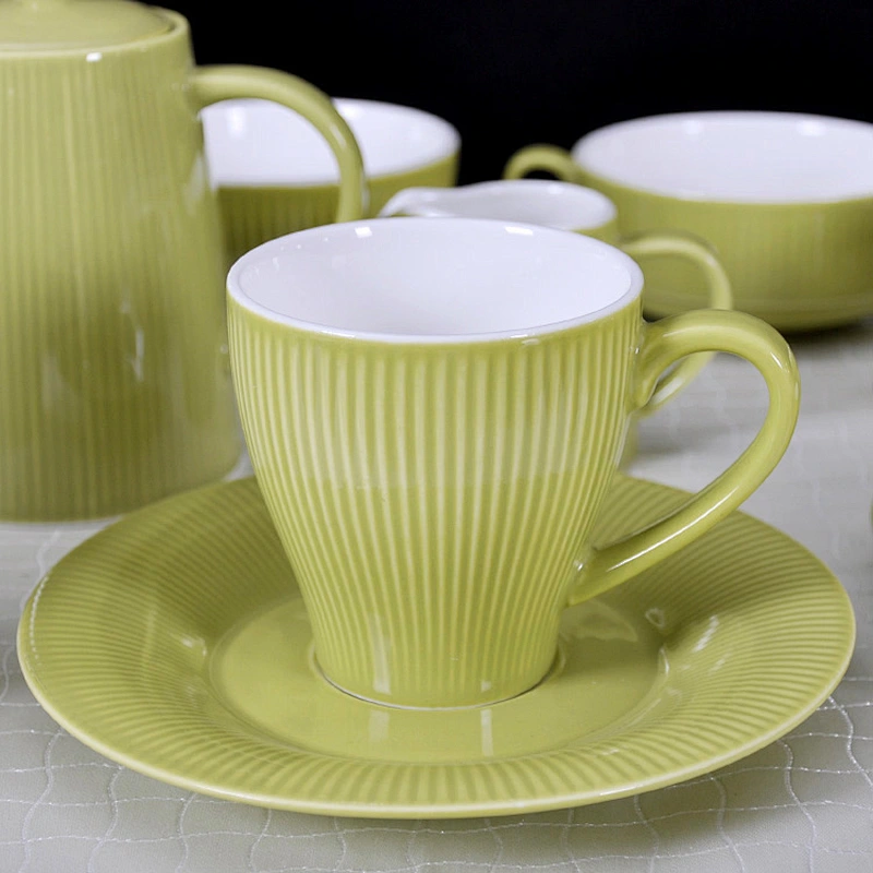 Factory Direct Wholesale Chinese Restaurant Ceramic Coffee Cups,Tea Cup Saucer Set