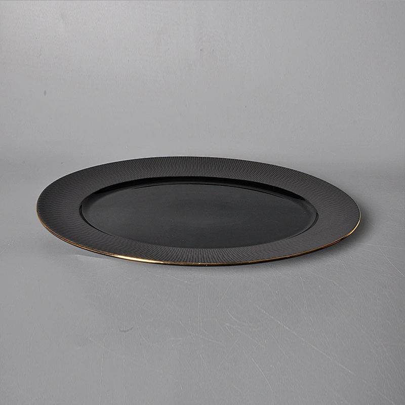Nordic Oval plate ceramic dish  oval shape hotel ceramic plate serving plate