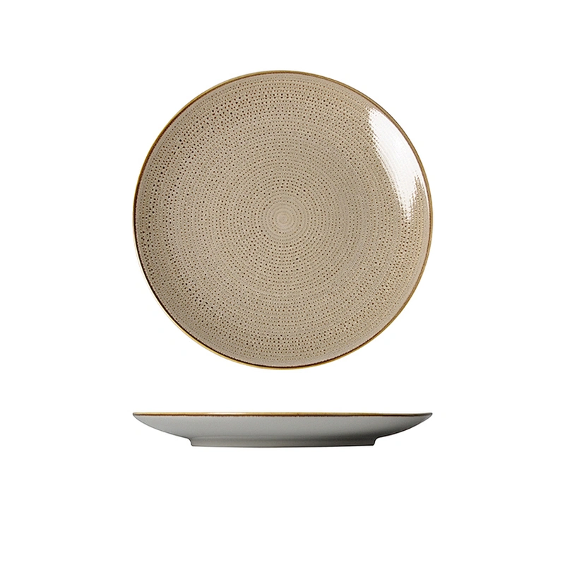 Chaozhou Good Quality In Stock Side Plate,Gold Rim Handmade Ceramic Plate For Hotel