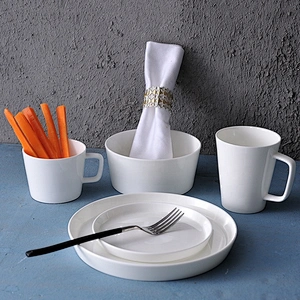 manufacturer white bone china breakfast dinnerware set ceramic tableware