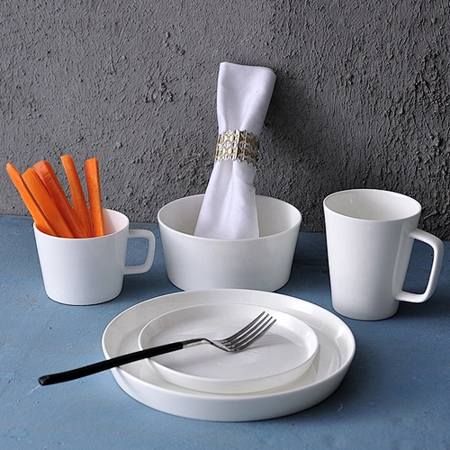 manufacturer white bone china breakfast dinnerware set ceramic tableware