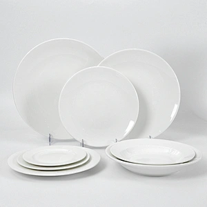 Direct Factory Ceramic Plate Porcelain, China Hotel White Porcelain Plate