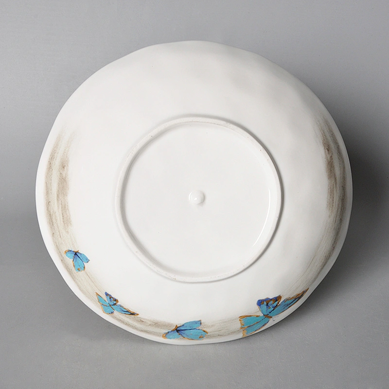 luxury colorful round porcelain fruit pasta bowl hotel catering restaurant ceramic soup bowl