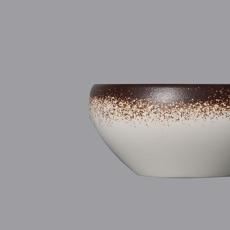 unique ceramic porcelain restaurant round serving mixing fruit salad bowl for buffet