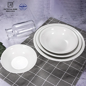 manufacturer white kitchen round big porcelain ceramic bowls