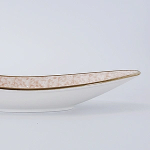 Wholesale Manufacturer Elegant Porcelain Ceramic Tapas Sushi Serving Boat Plate
