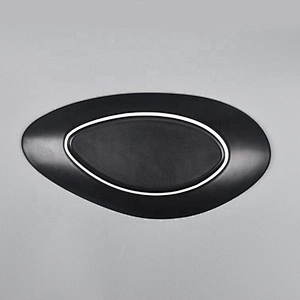 wholesale European glazed hotel triangle shape restaurant black dishes