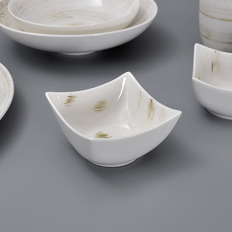 Chinaware New Dishwasher Safe Vintage Porcelain Ceramic Square Bowl