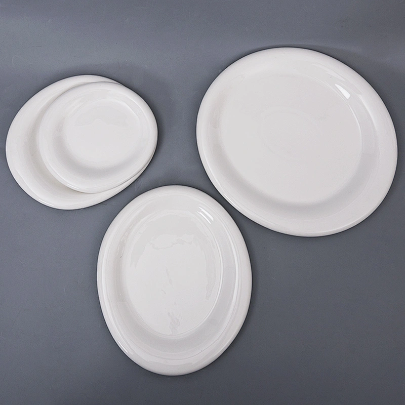 Wholesale Porcelain Dinner Plate Restaurant Tableware Porcelain Dinner Porcelain Plate for Hotel
