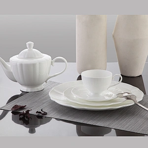 P&T Royal ware white dinner plate hot sell bone china round plates