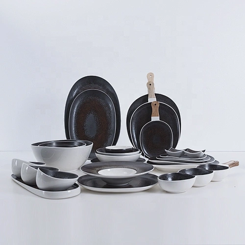 P&T Royal Ware manufacturer wholesale glazed matte crokery porcelain tableware set