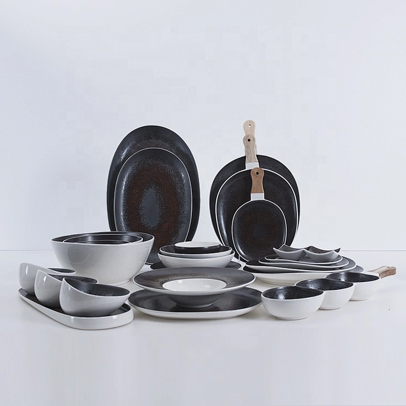 P&T Royal Ware manufacturer wholesale glazed matte crokery porcelain tableware set