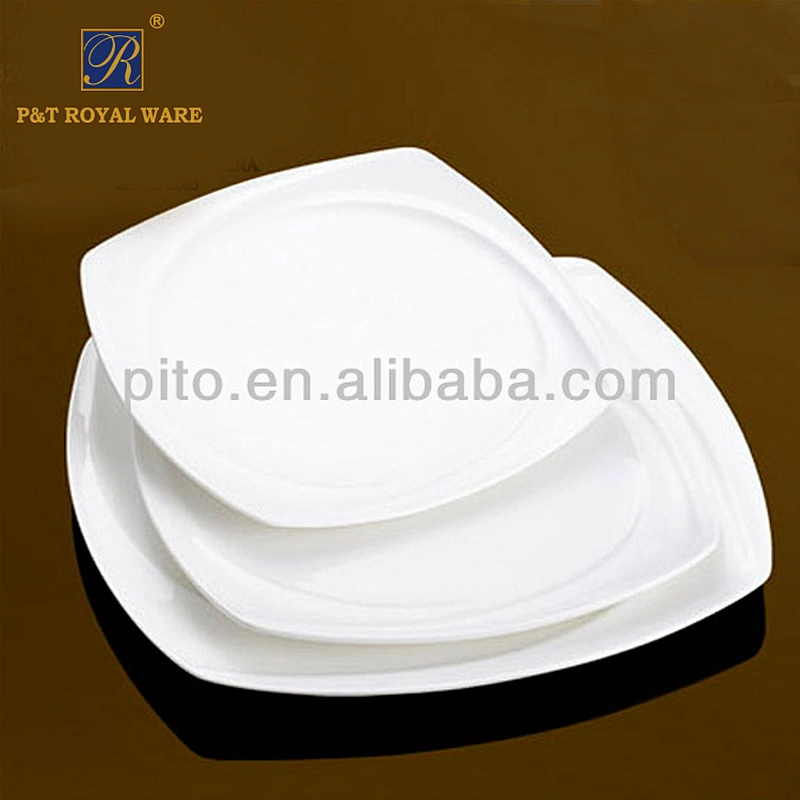 Manufacturer porcelain 8 9 10 12 inch dinner plate square plate banquet