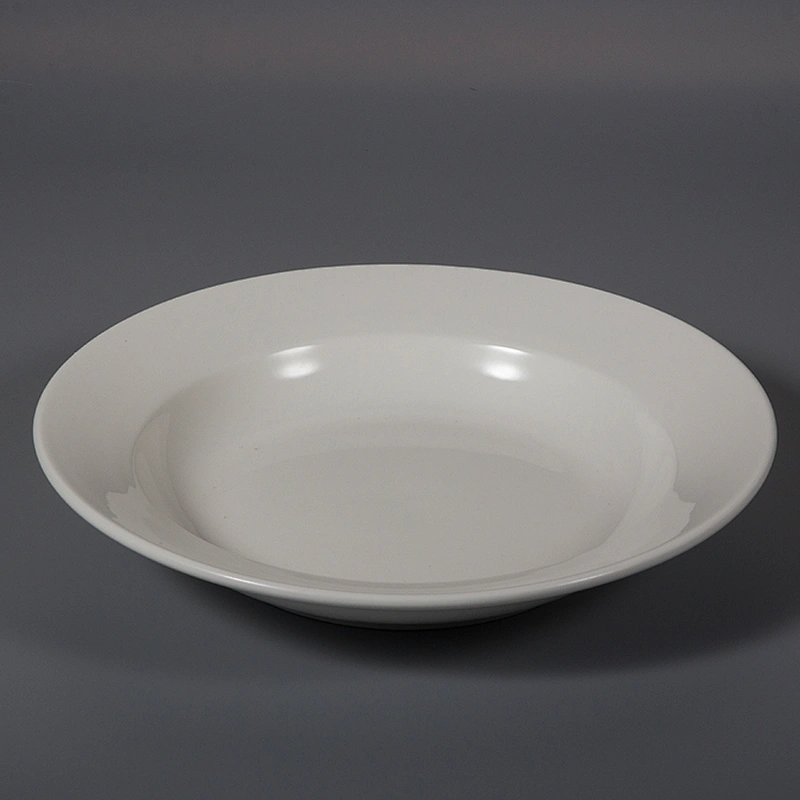 manufacturer wholesale cheap porcelain hotel restaurant ceramic deep soup plate