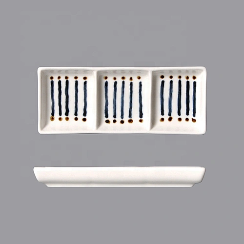 New Design unique ceramic/porcelain divided plate dish for salad desert sauce