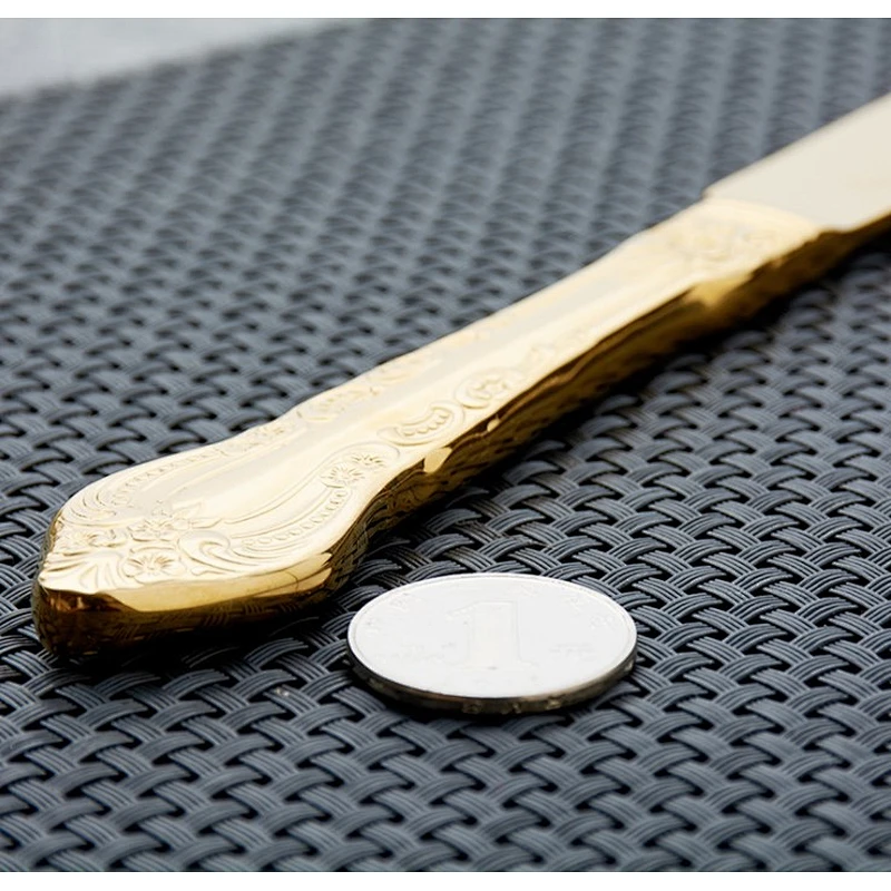 18/10 gold stainless steel cutlery new design cutlery set high quality golden color tableware