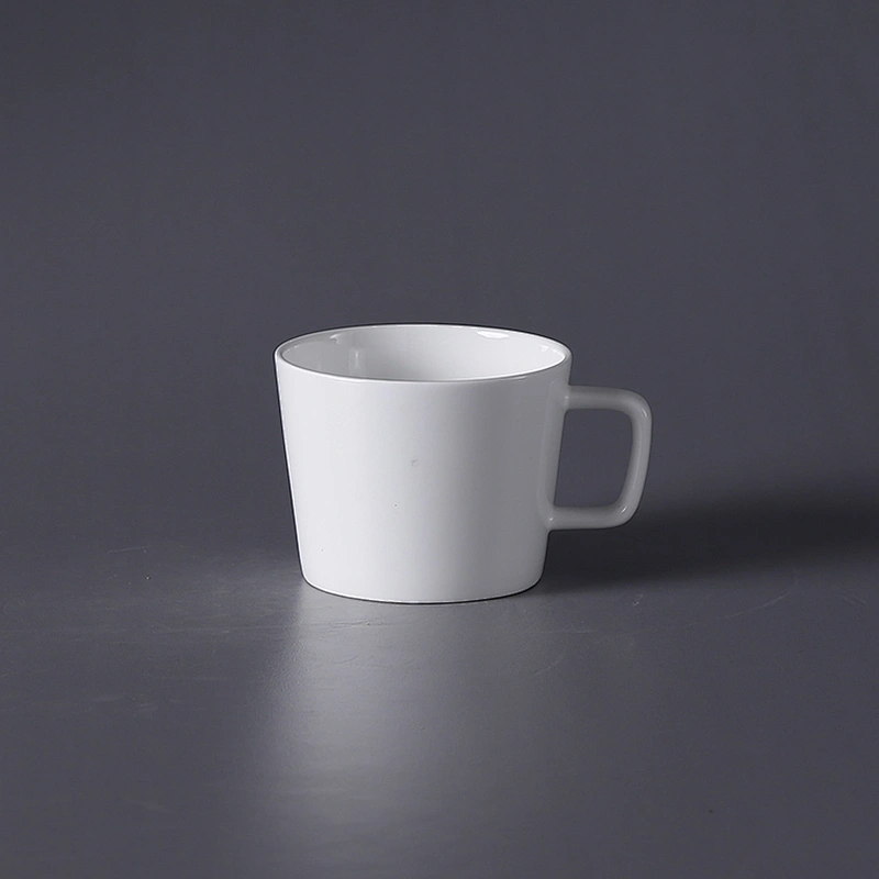wholesale restaurant hotel white ceramic coffee mug bone china mug