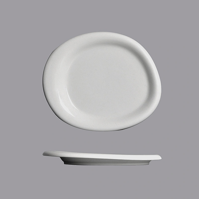 P&T Royal Ware white round restaurant ceramic porcelain plates and bowls